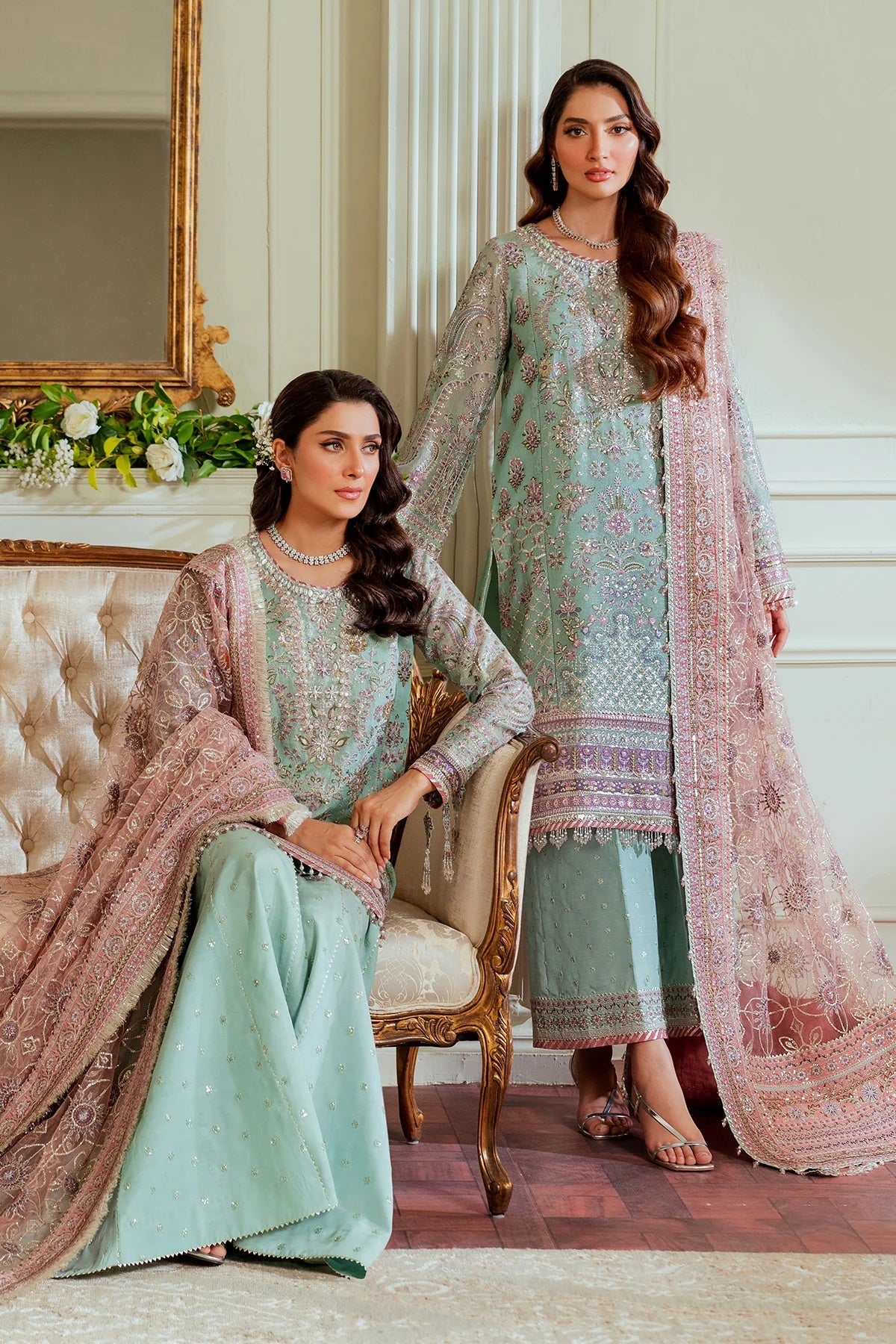Baroque Chantelle CH13-08 – Baroque 3-piece unstitched suit