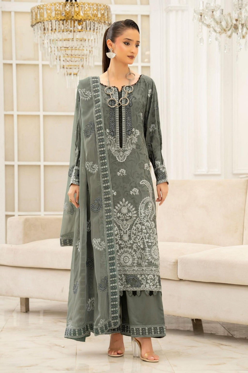 Aalaya Selene Viscose D-04 – Aalaya 3-piece unstitched suit