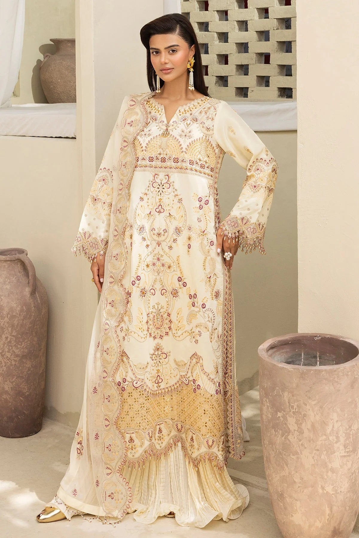 Razab Baad-e-Saba Formal Wear RBS-08 – Razab 3-piece unstitched suit