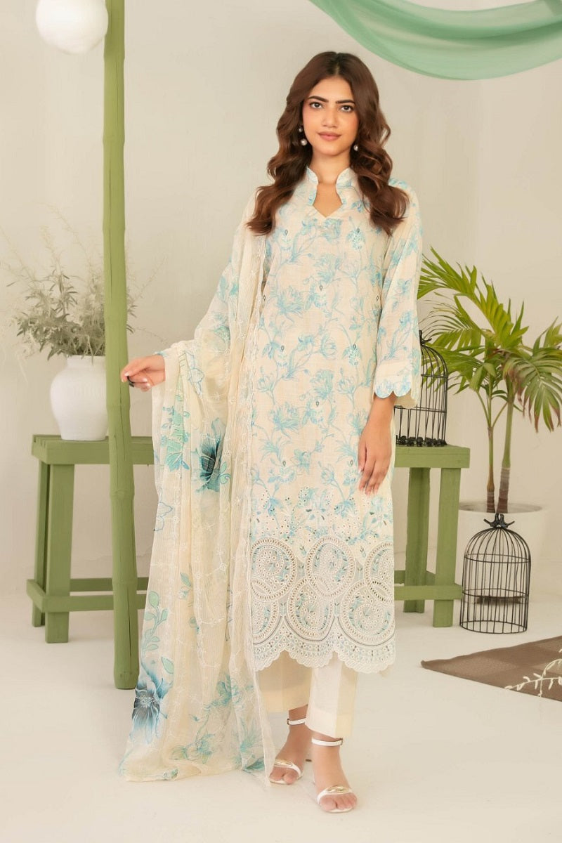 Tawakkal Sionya Lawn D-4084 – Tawakkal 3-piece unstitched suit