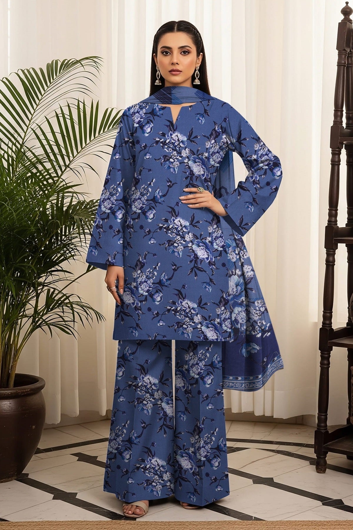 Palwasha Pehnawa Viscose D-06 – Palwasha 3-piece unstitched suit