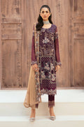 Ramsha Chiffon F-2608 – Ramsha 3-piece unstitched suit