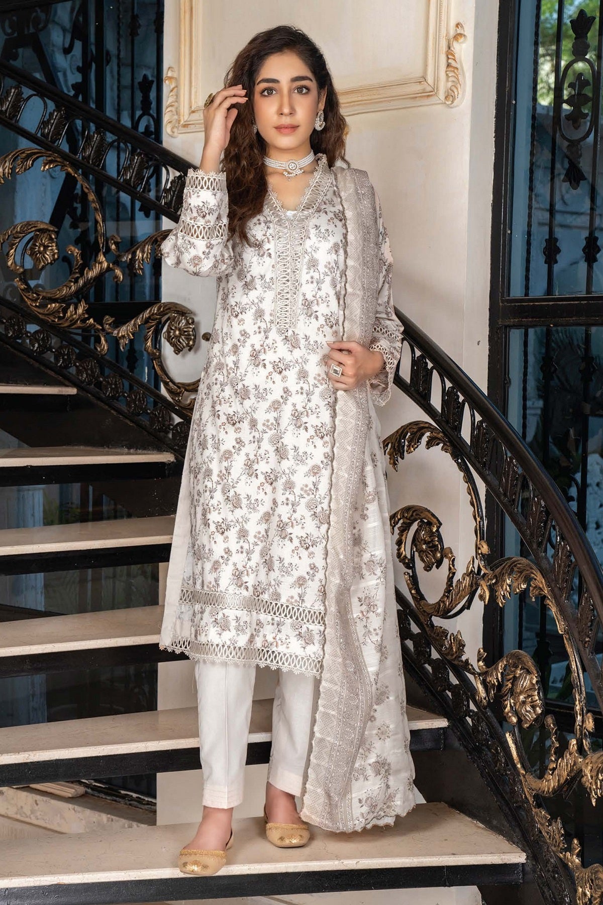 Palwasha Zaibtan Lawn D-08 – Palwasha 3-piece unstitched suit