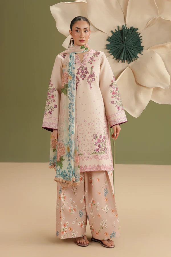 RajBari Jahaan Lawn D-08 – Rajbari 3-piece unstitched suit