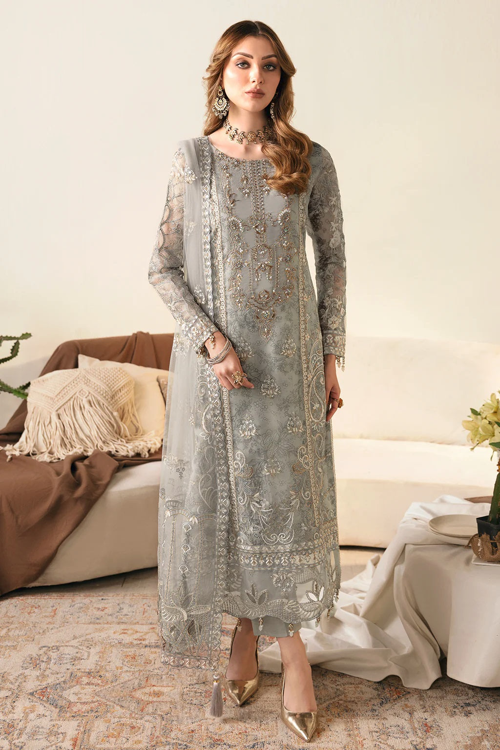 Ramsha Festive Formal E-108 – Ramsha 3-piece unstitched suit