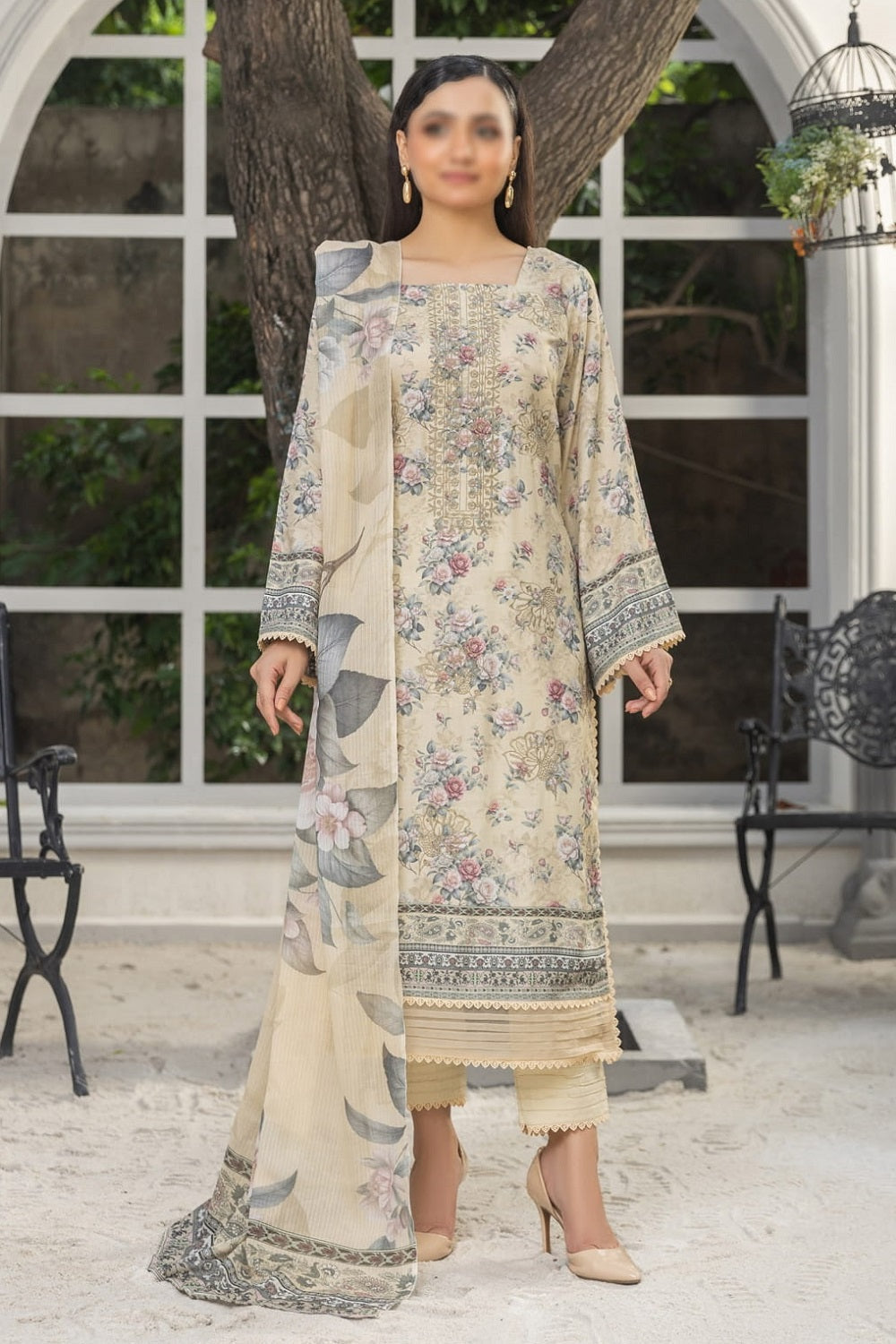 Fantak Linen FAW-216 – Fantak 3-piece unstitched suit