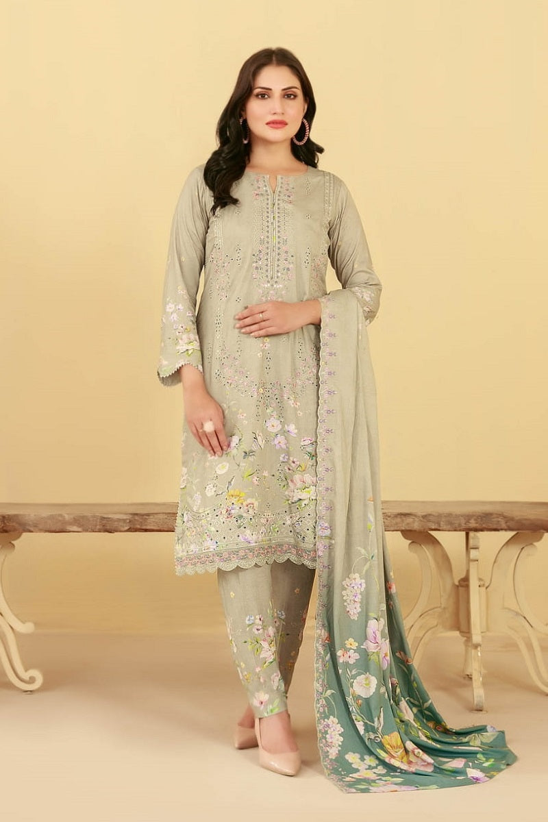 Tawakkal Farda Linen D-4433 – Tawakkal 3-piece unstitched suit