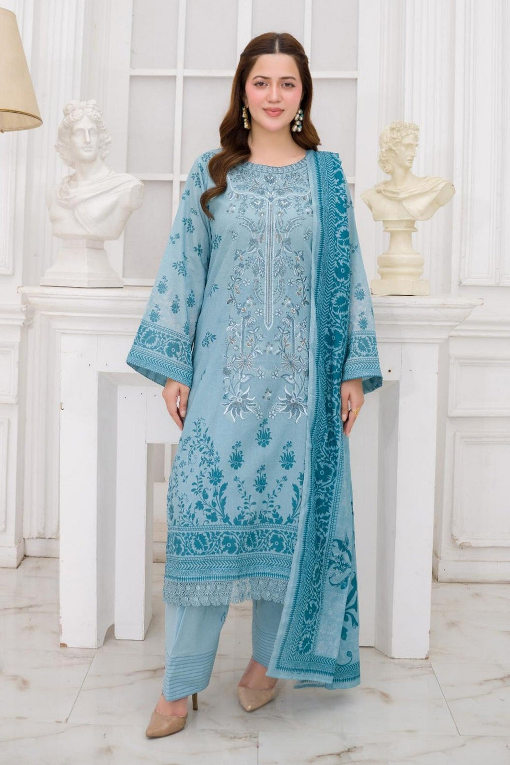 Abisha Lawn D-09 by Abisha Fabrics – Abisha Fabrics 3-piece unstitched suit