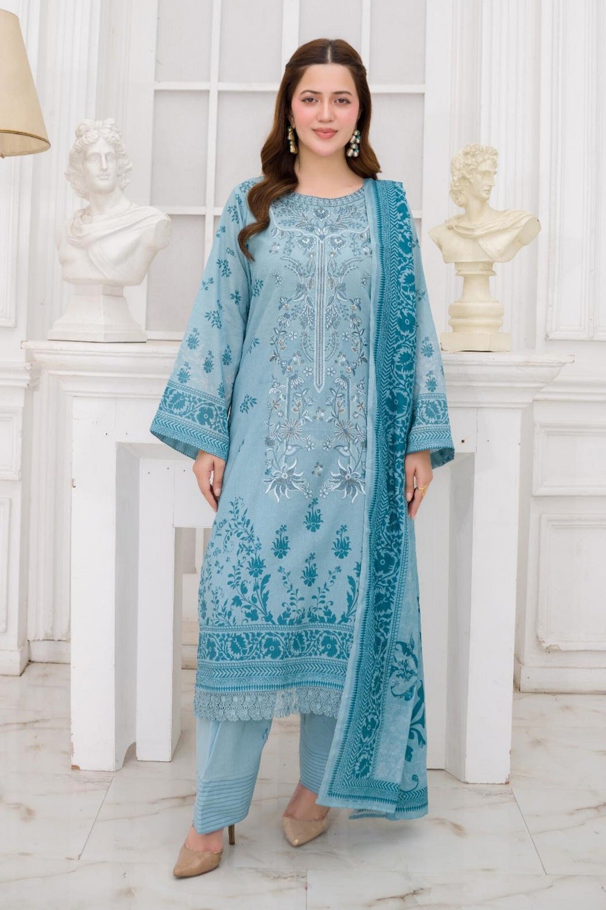 Abisha Lawn D-09 by Abisha Fabrics – Abisha Fabrics 3-piece unstitched suit