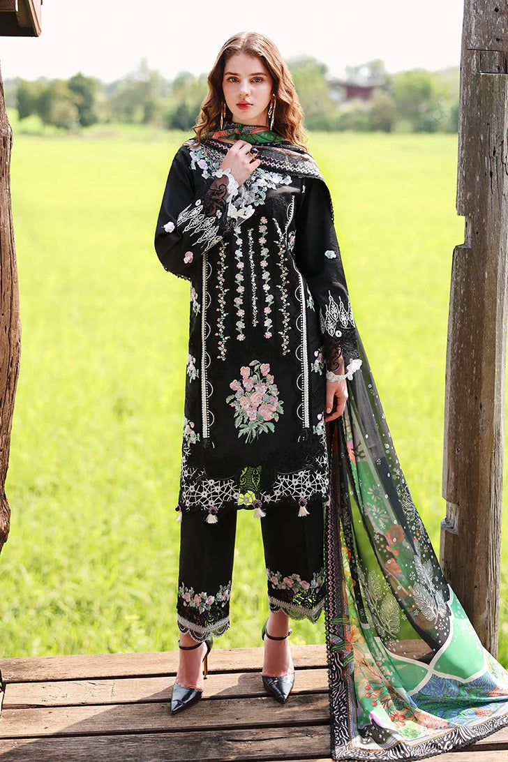 Mushq Hemline Lawn 260209 (Nightshade Bloom) – Mushq 3-piece unstitched suit