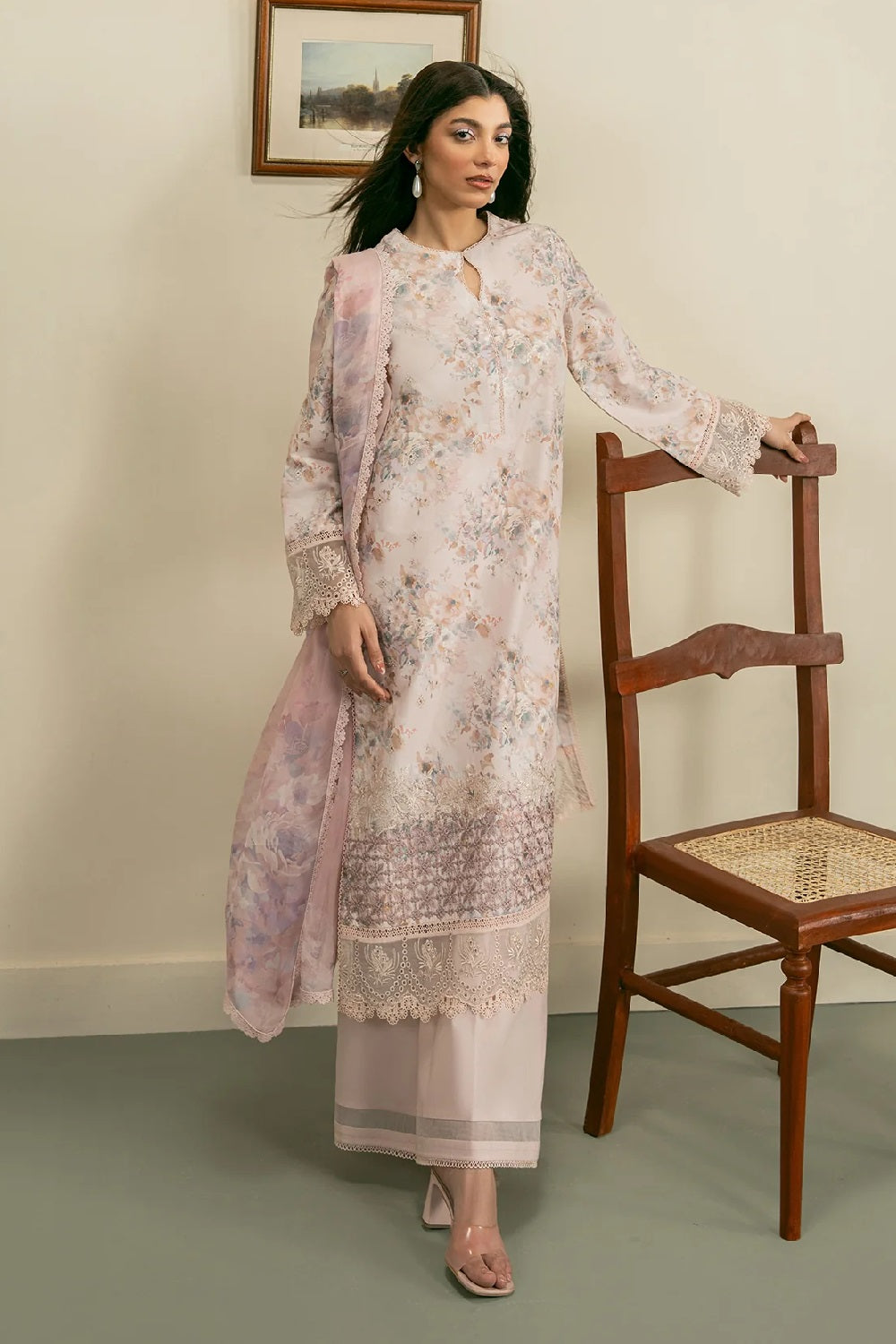 Ayzel Zephyr Lawn D-09 (Amani) – Ayzel 3-piece unstitched suit