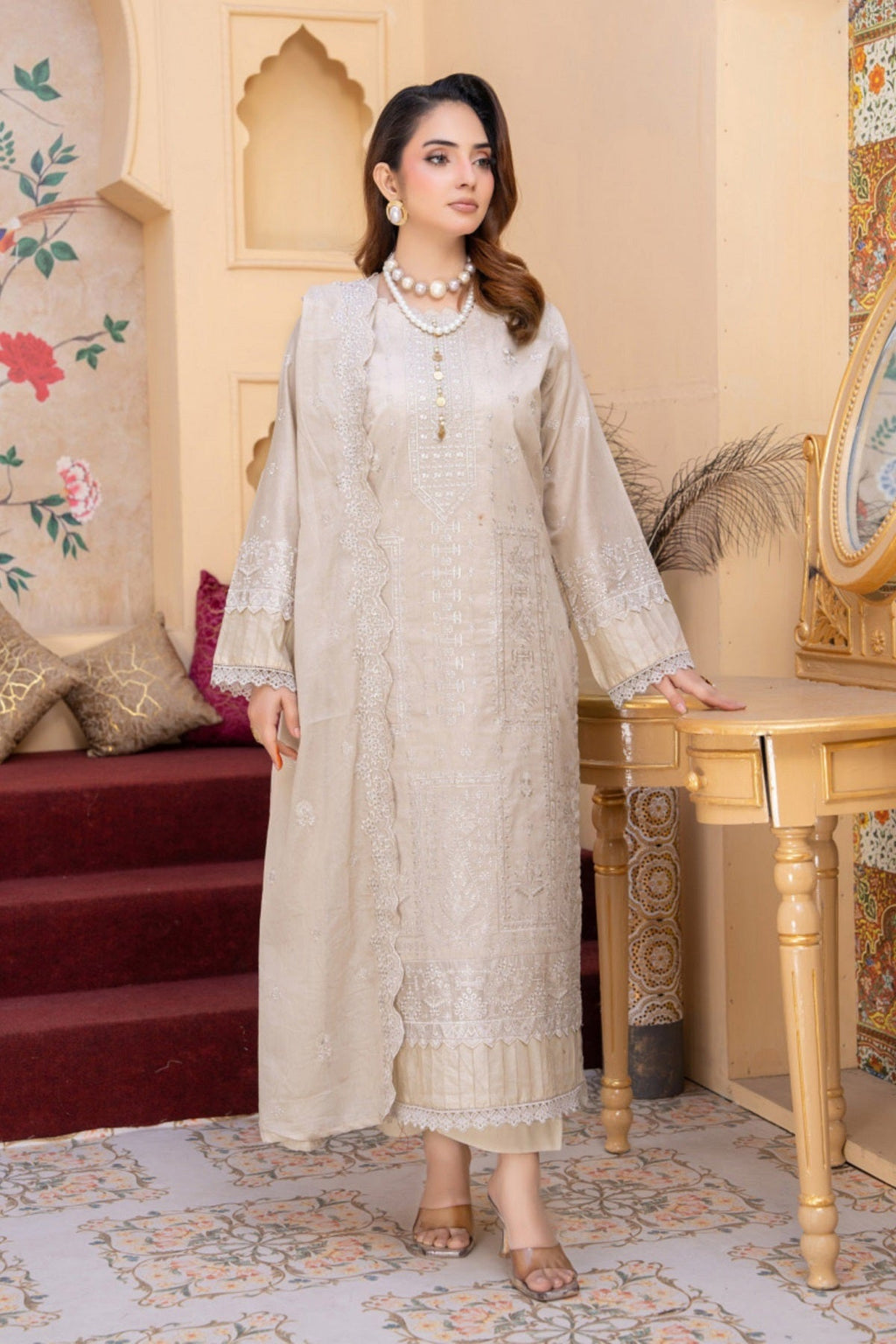 Manizay Pakeeza Lawn D-09 – Manizay 3-piece unstitched suit