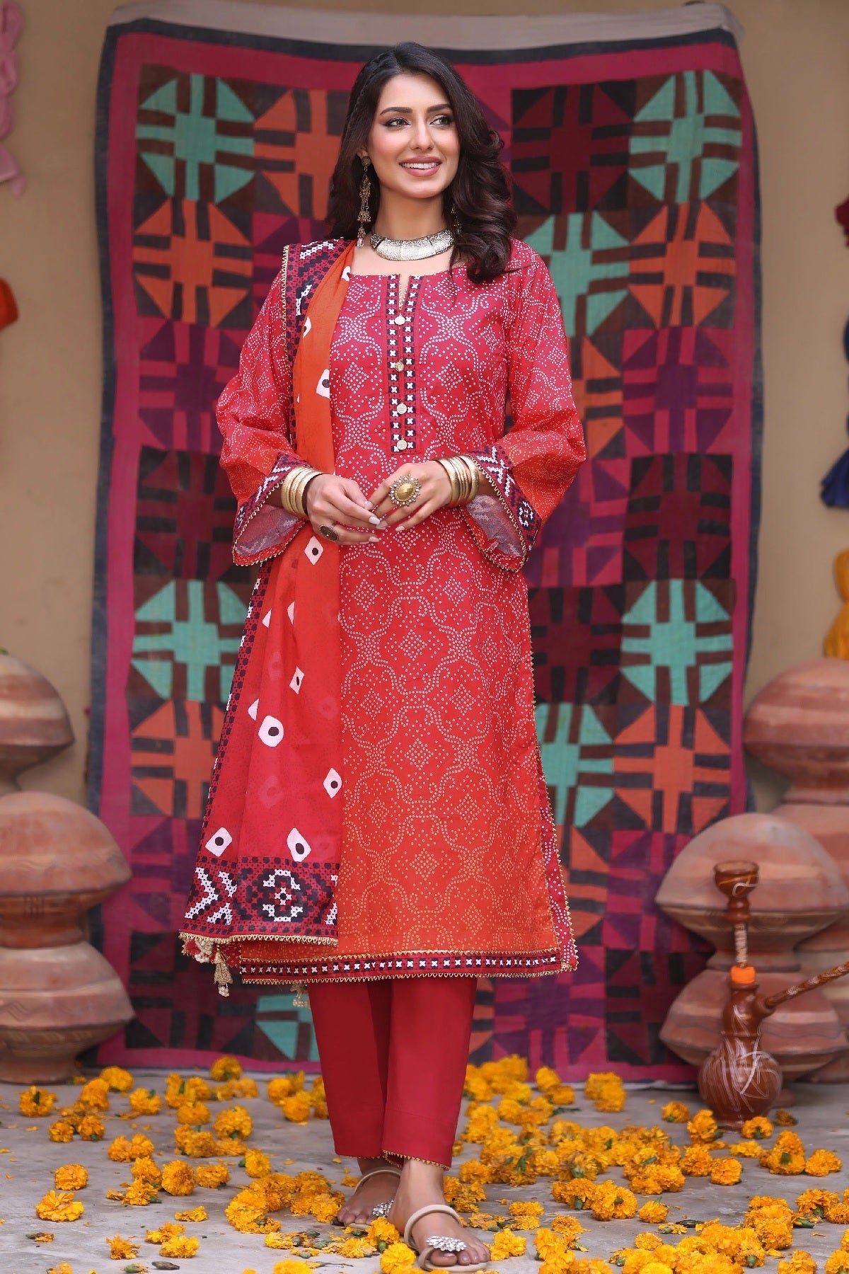 Al Zohaib Colors Print Lawn CHS-09 – Al Zohaib 3-piece unstitched suit
