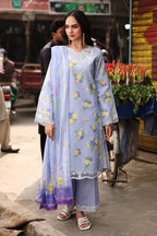 RajBari Floral Symphony Lawn D-09 – Rajbari 3-piece unstitched suit