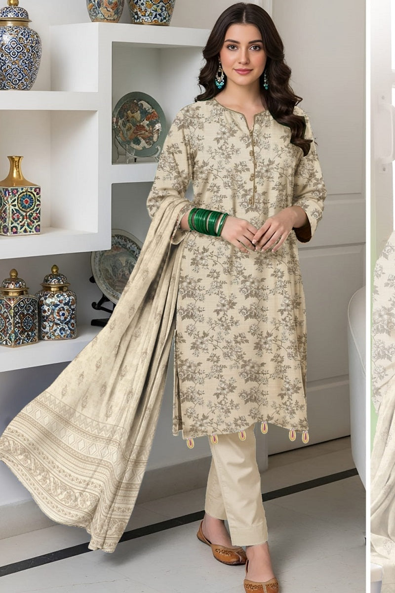 Aalaya Nafaasat Print Linen D-08 – Aalaya 3-piece unstitched suit