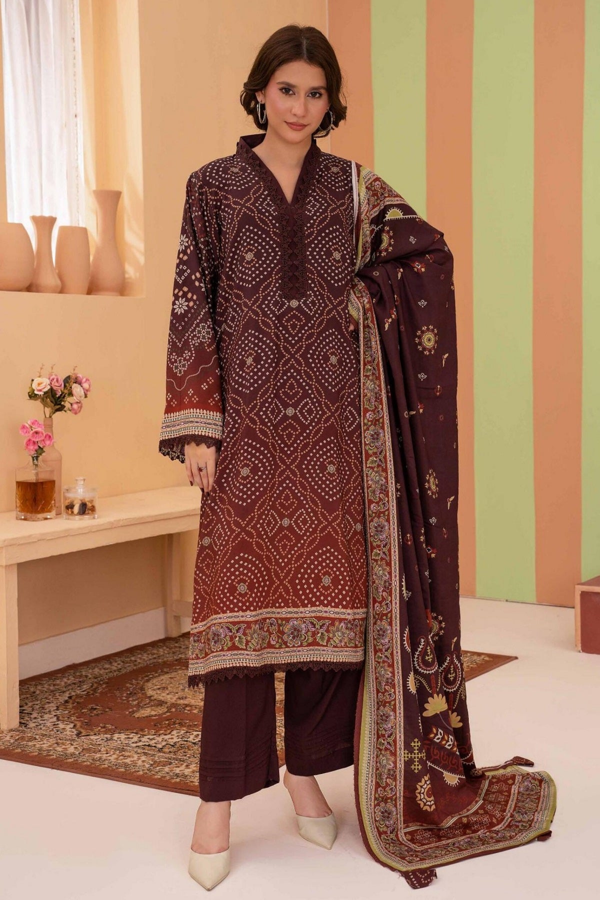 Rajis Aday-e-Husn Linen RJ-09 by Raji's – Raji's 3-piece unstitched suit