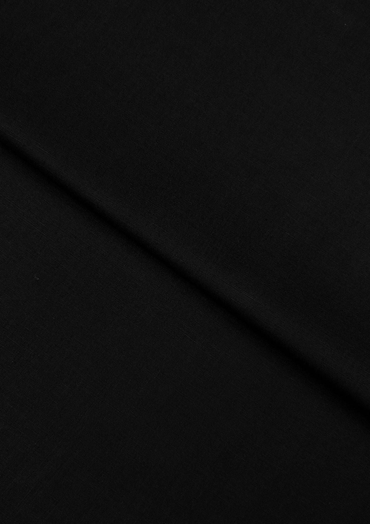 Wide Trouser Cambric – Black, plain cambric fabric by the meter