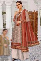 Hareem Print Khaddar By Al Hamra ALK-101A – Al Hamra 3-piece unstitched suit