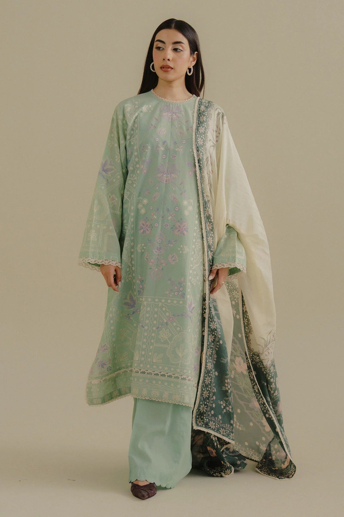 Coco Lawn By Zara Shahjahan D-10A (Nyssa) – Zara Shahjahan 3-piece unstitched suit