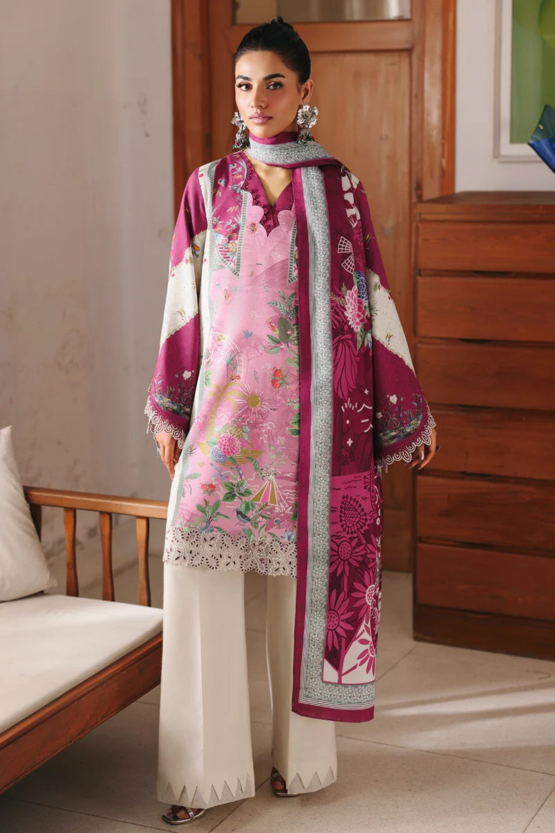 Qalamkar Qprints Linen QW-10B (Kenna) – Qalamkar 3-piece unstitched suit