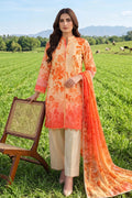 Al Zohaib Colors Print Lawn CDC-10 – Al Zohaib 3-piece unstitched suit