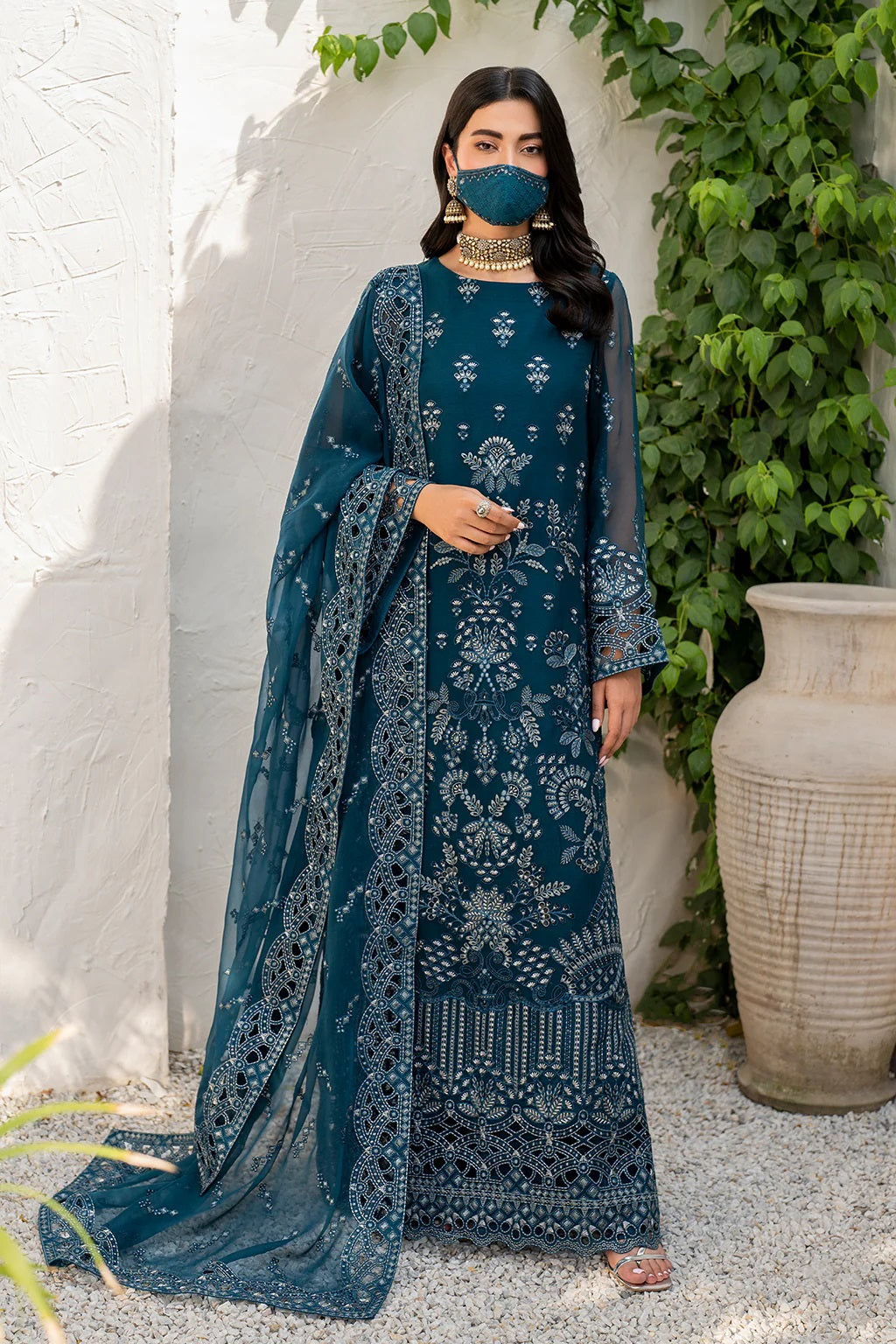 Safeera Luxury Chiffon S-1410 by Flossie – Flossie 3-piece unstitched suit