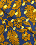 Golden Broshia Print Lawn (LGBP-S25-0016), digitally printed lawn fabric by the meter
