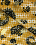Golden Broshia Print Lawn fabric