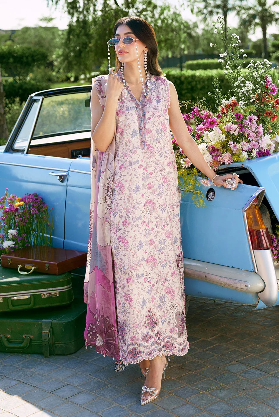 Sunset Muse Lawn By Izel SMC-3089 (Reve) – Izel 3-piece unstitched suit