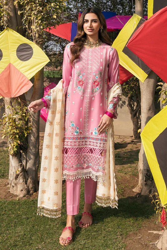 Parishay Luxury Lawn D-10 (Nayaab) – Parishay 3-piece unstitched suit