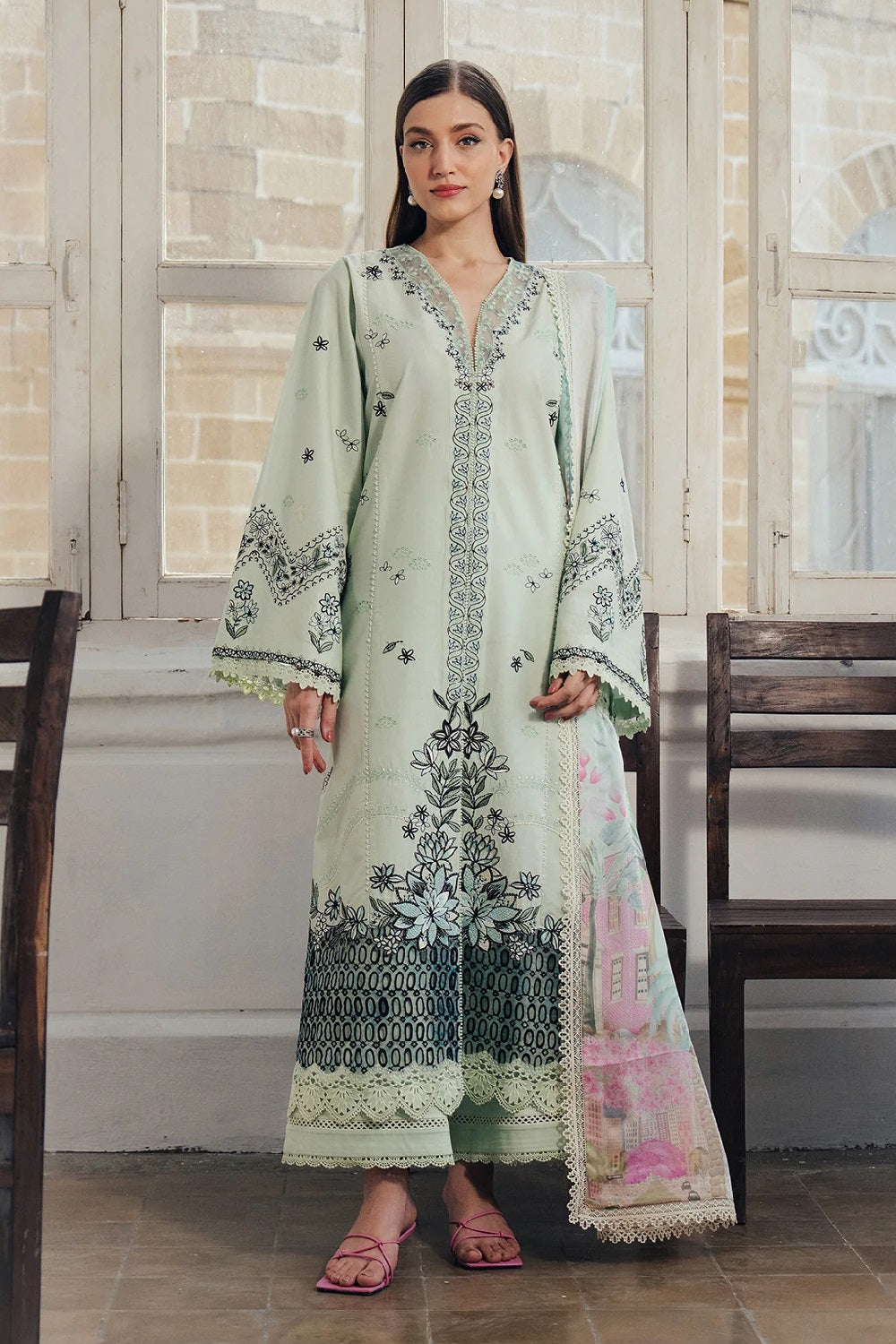 Afrozeh Day Break Lawn D-20 (Dewlit) – Afrozeh 3-piece unstitched suit