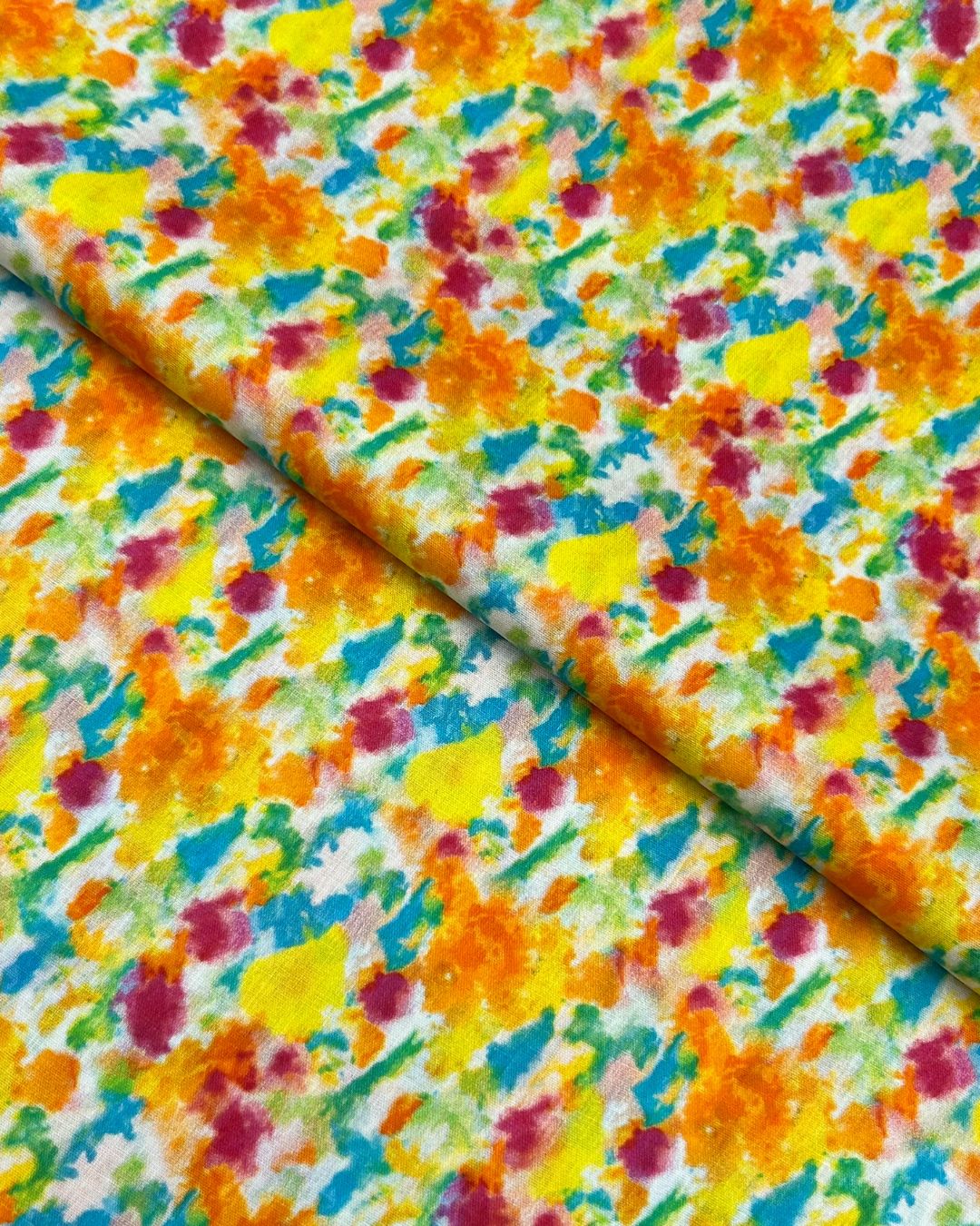 Tie & Dye Digital Print Lawn (TDP-S26-0088), digitally printed lawn fabric by the meter