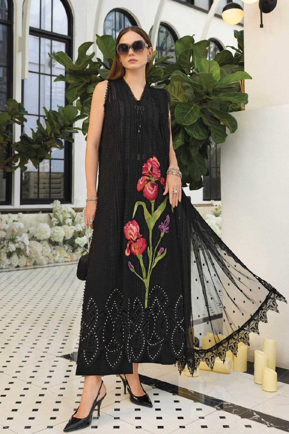 Maria B Luxury Lawn D-10 – Maria B 3-piece unstitched suit