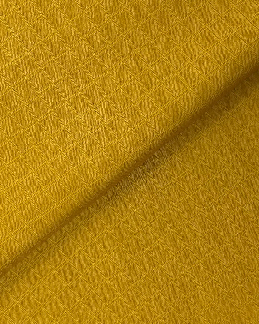 Check Lawn – Mustard (CLS-S25-0020), self-textured lawn fabric by the meter