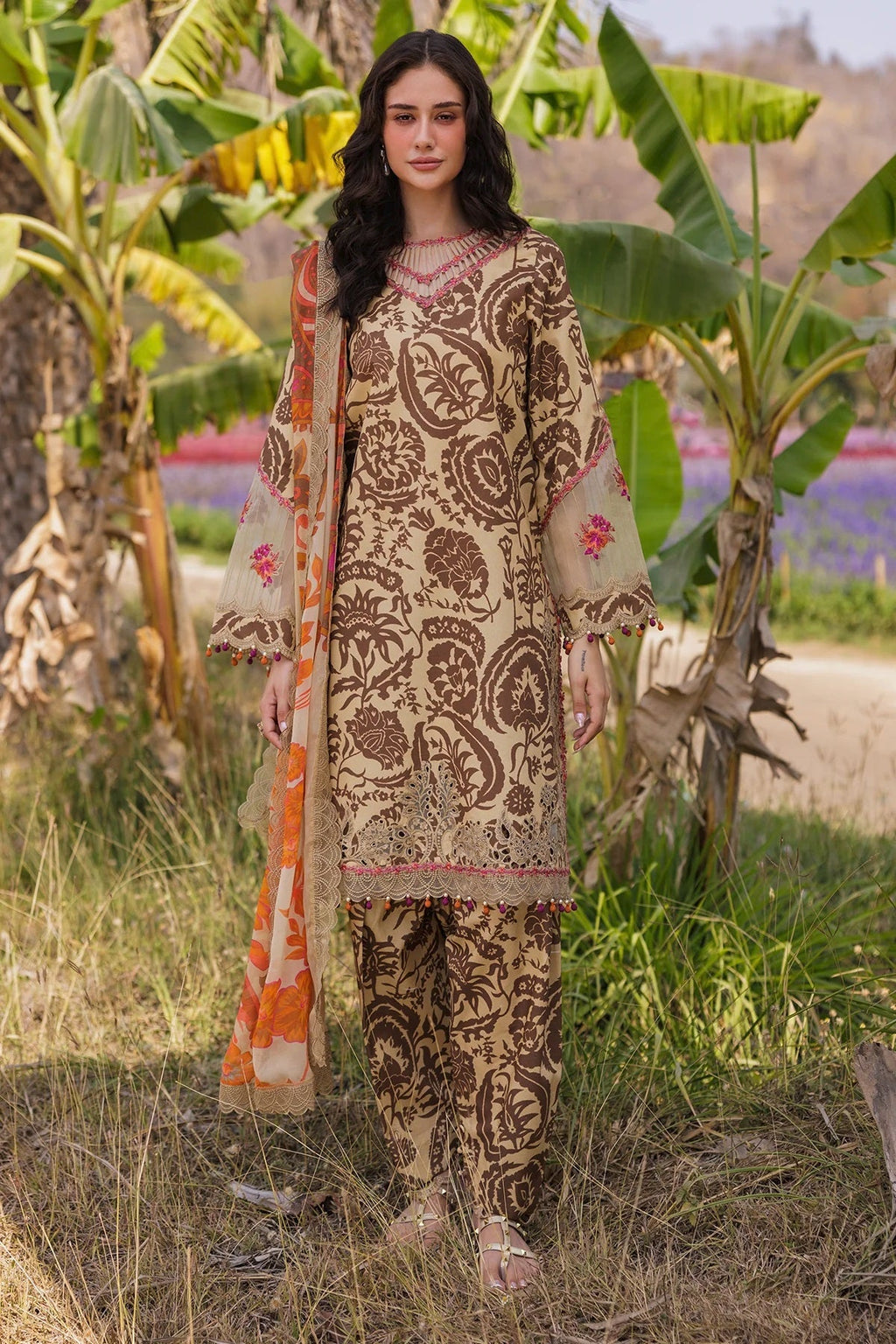 Charizma Combinations Lawn CC5-10 – Charizma 3-piece unstitched suit