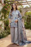 Florent Zync Print Lawn FZ-10 – Florent 3-piece unstitched suit
