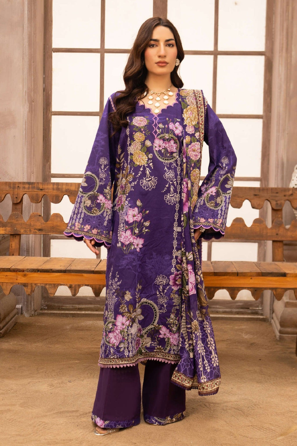 Firdous Collection Lawn FL-1120 – Firdous 3-piece unstitched suit