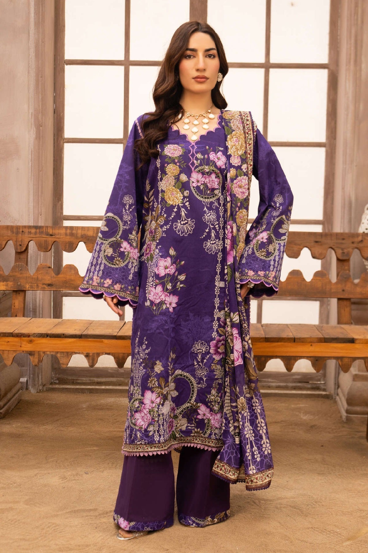 Firdous Collection Lawn FL-1120 – Firdous 3-piece unstitched suit