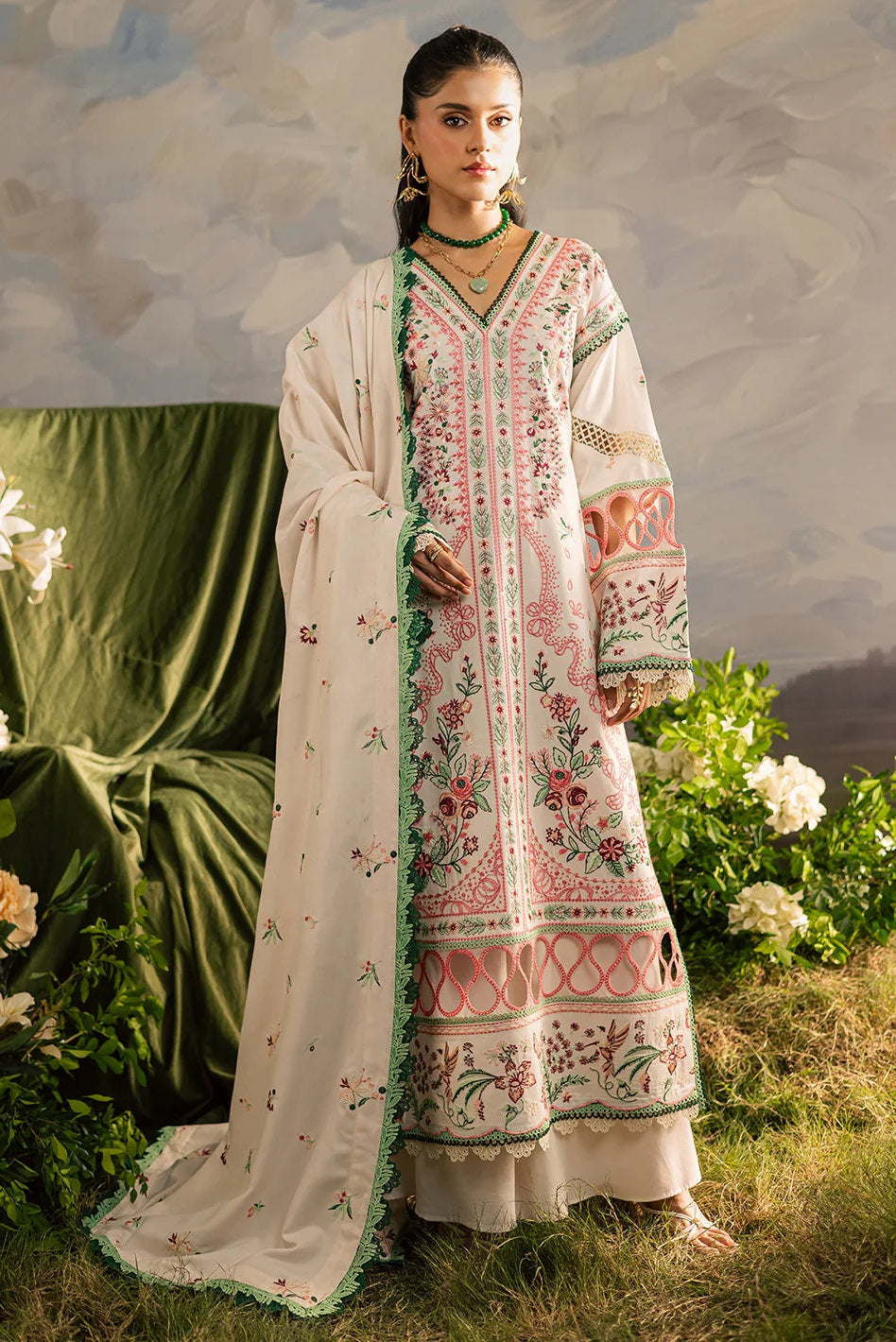 Kaia Linen By Mahnur K-11 – Mahnur 2-piece unstitched suit