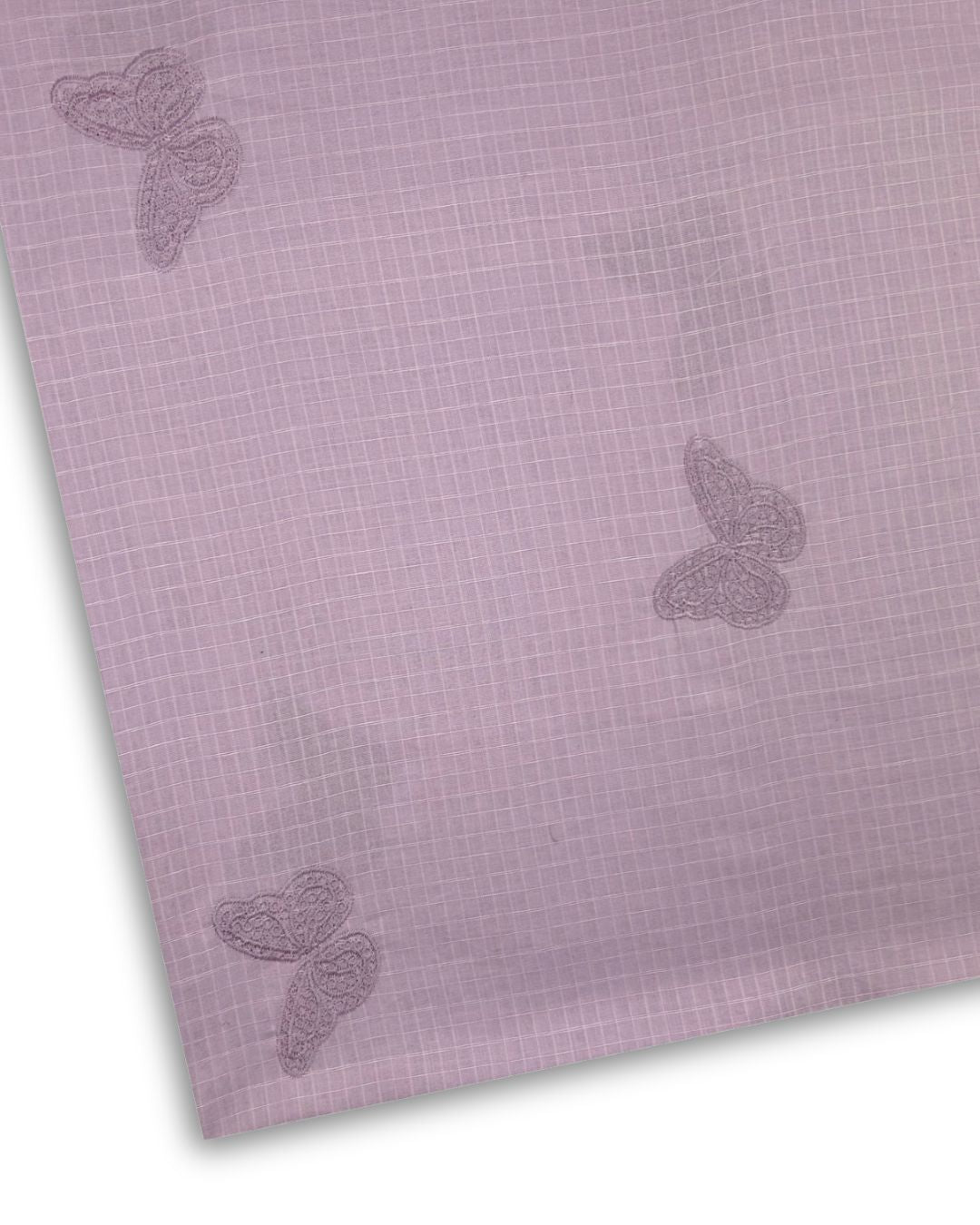Embroidered Lawn – Light Purple (MEL-S26-113), embroidered lawn fabric by the meter