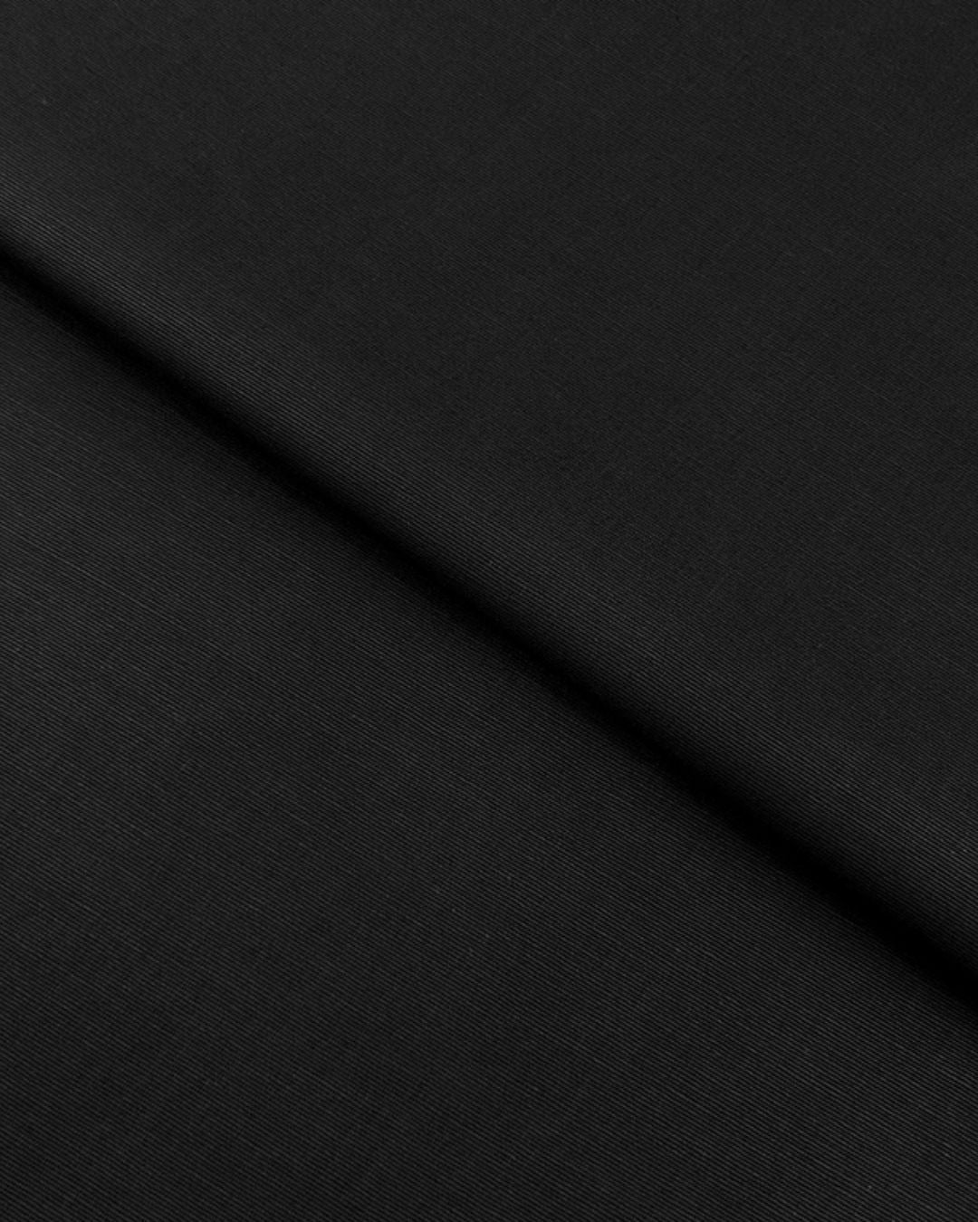Alpine Velvet – Black, plain velvet fabric by the meter