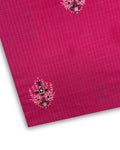 Embroidered Lawn – Hot Pink (MEL-S26-141), embroidered lawn fabric by the meter