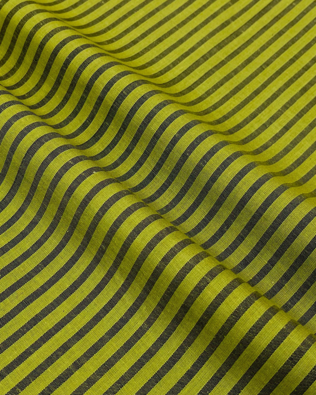 Black Stripe Lawn – Parrot, self-textured lawn fabric by the meter