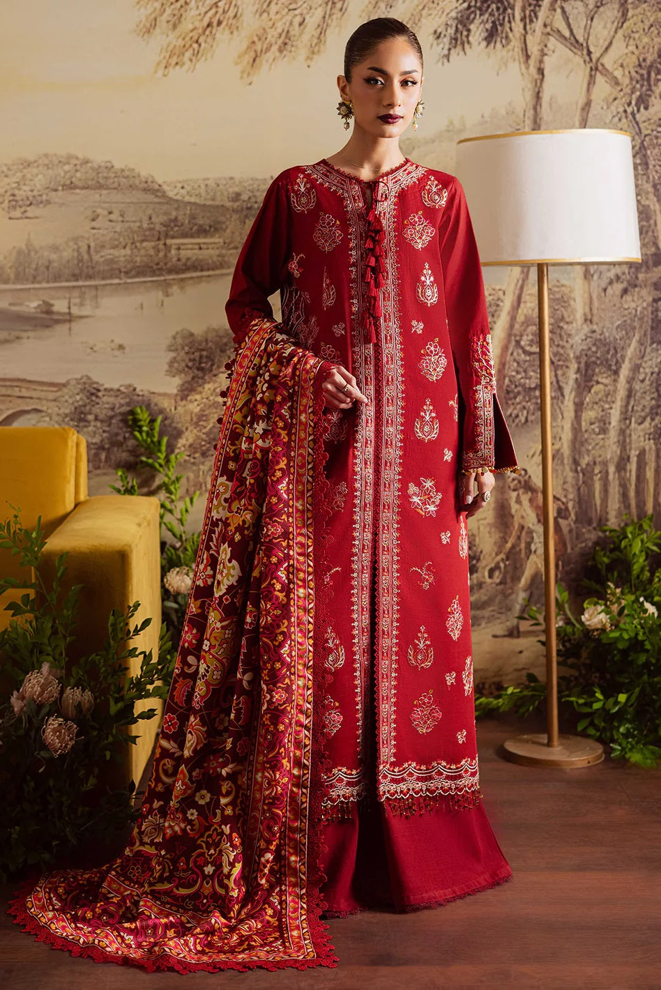 Nova Khaddar By Mahnur NK-12 – Mahnur 3-piece unstitched suit