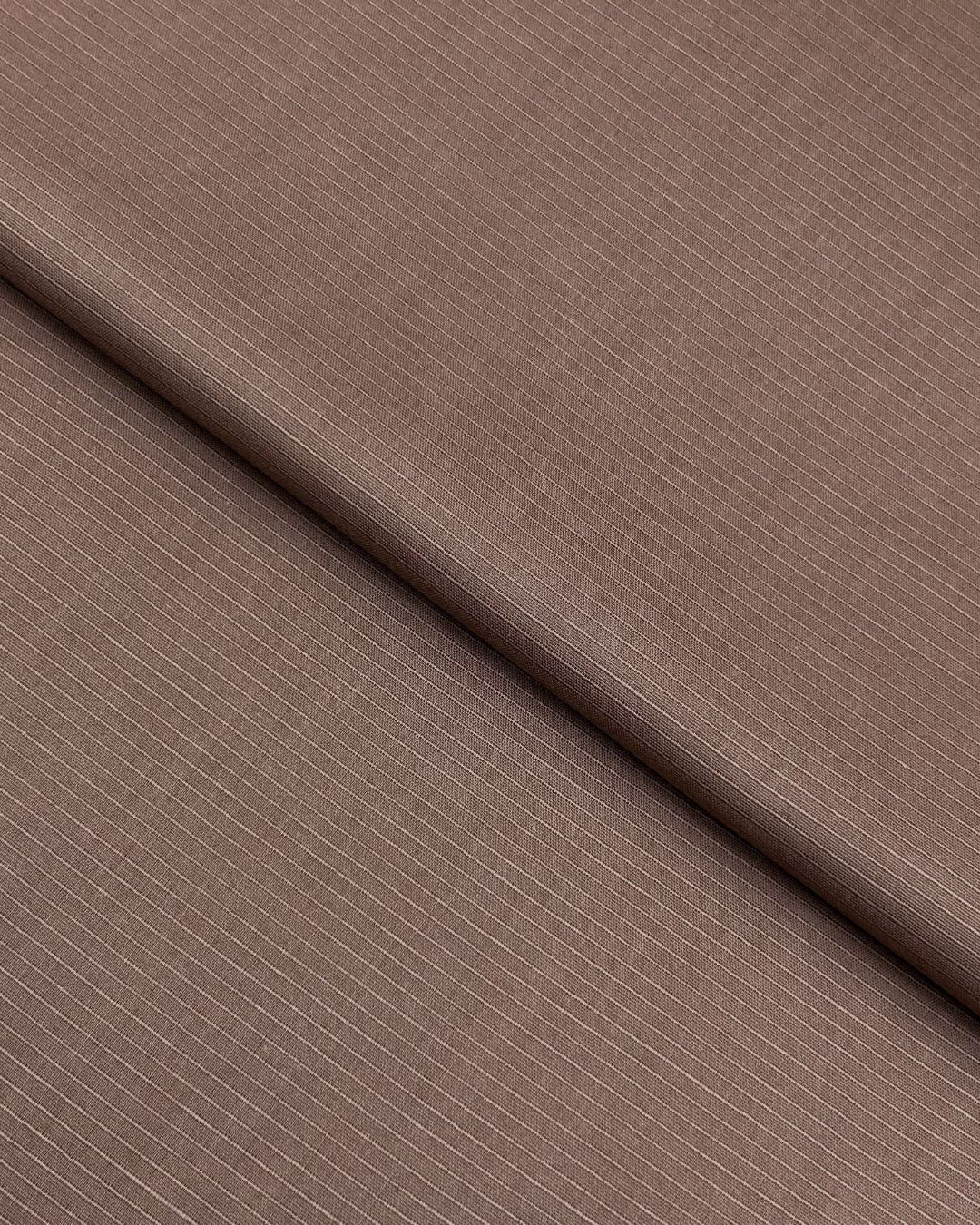 Rib Lawn – Chikoo, self-textured lawn fabric by the meter