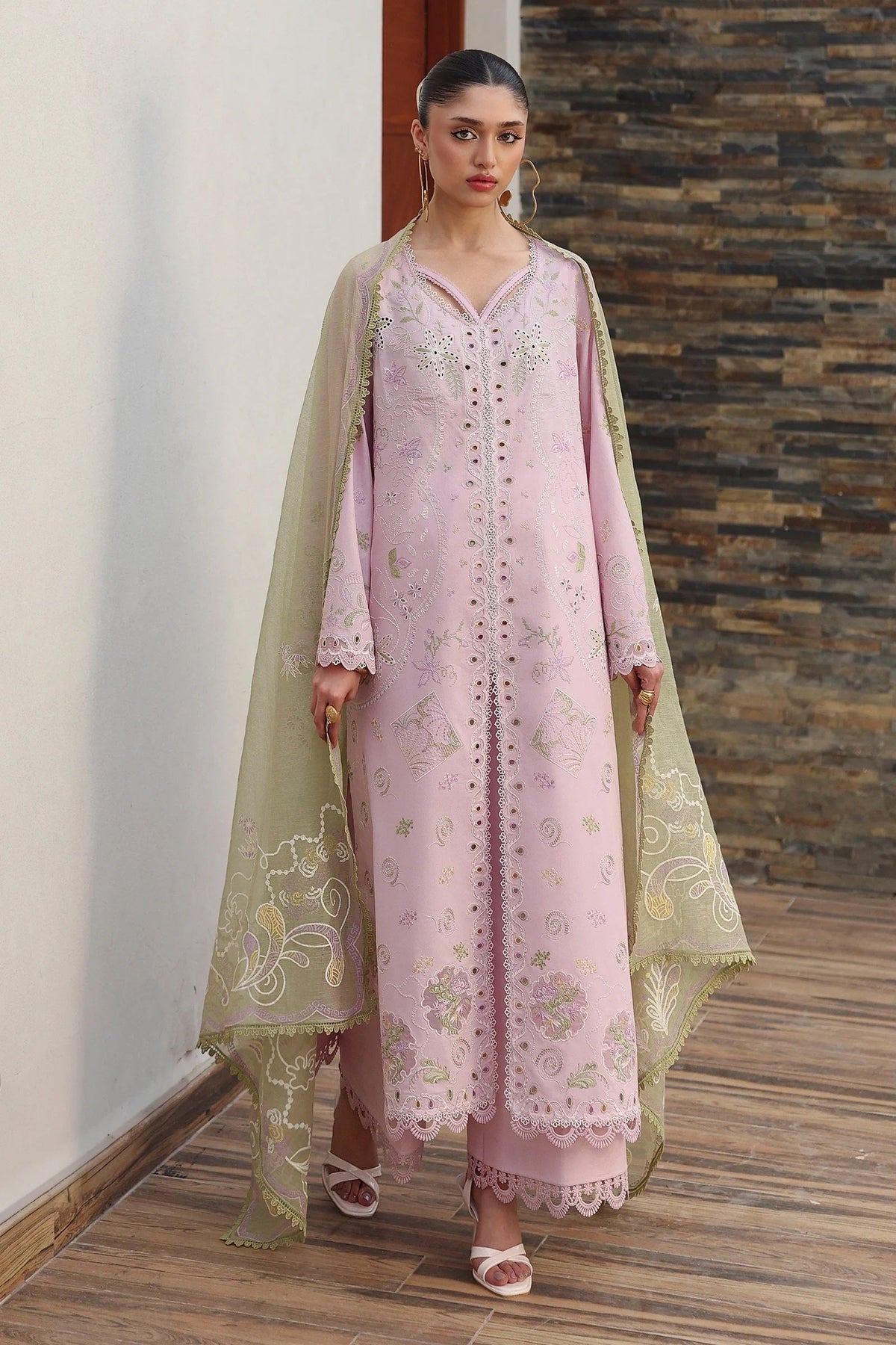 Qalamkar Qline Lawn QKL-12 (Zayla) – Qalamkar 3-piece unstitched suit