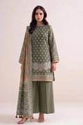 Haya Cambric By Humdum D-12 – Humdum 3-piece unstitched suit