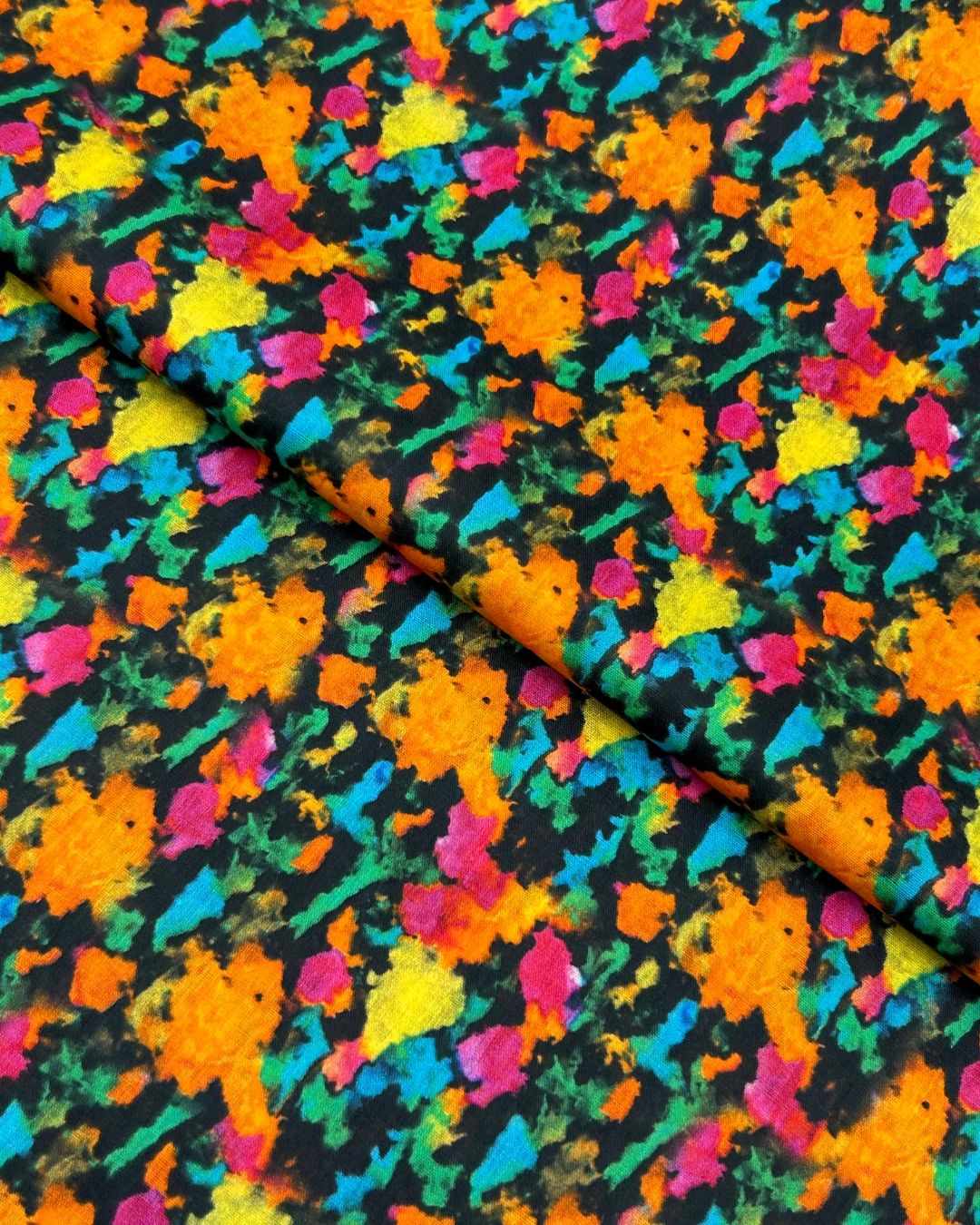 Tie & Dye Digital Print Lawn fabric