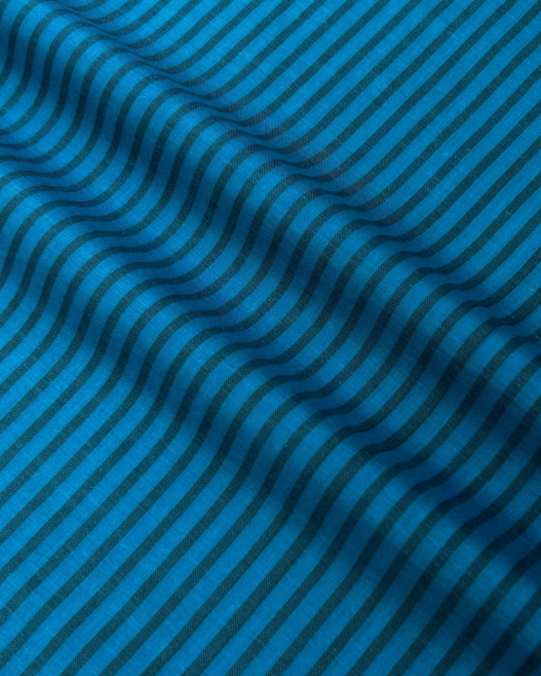 Black Stripe Lawn – Blue fabric