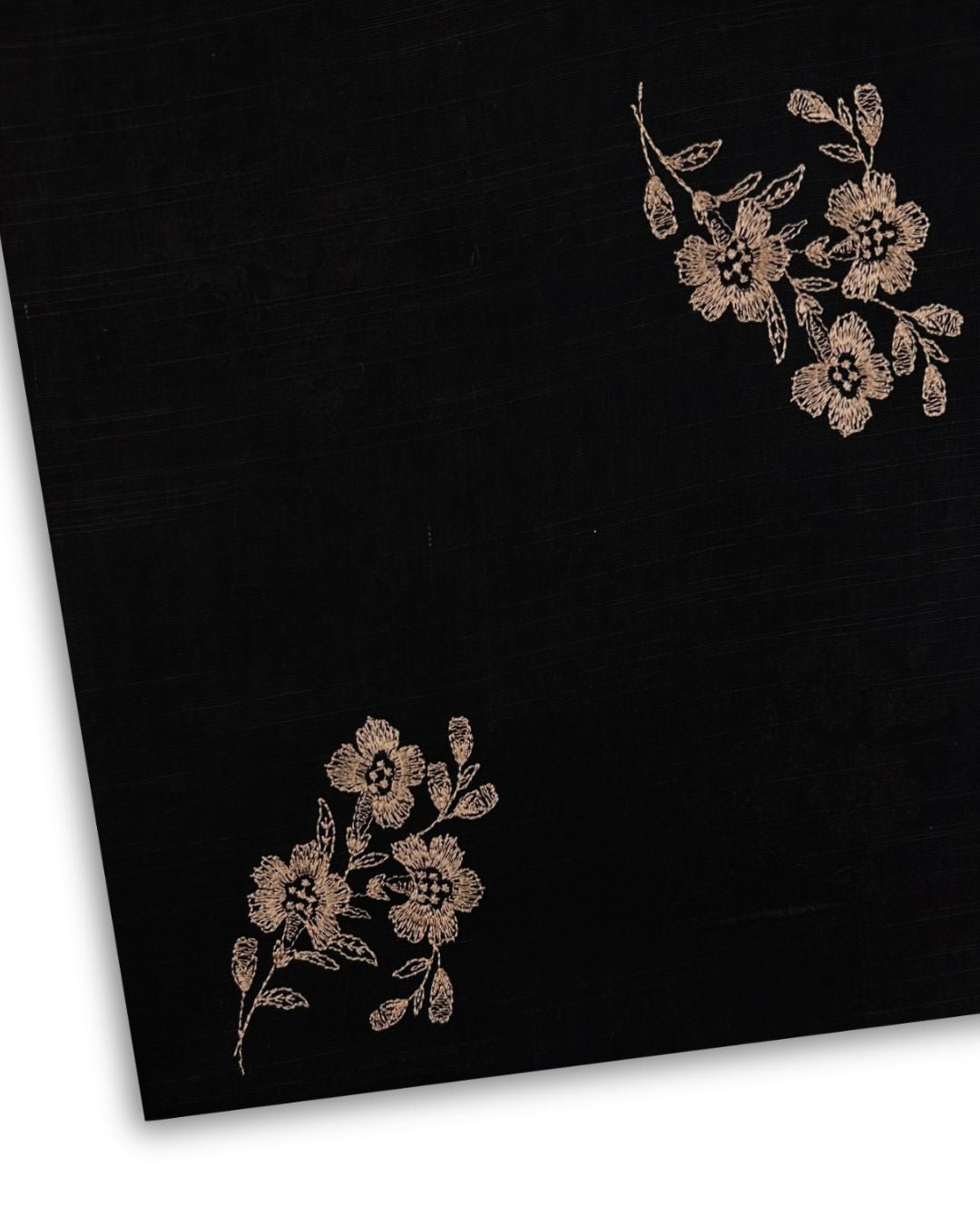 Embroidered Khaddar – Black (EK-W25-0064), embroidered khaddar fabric by the meter